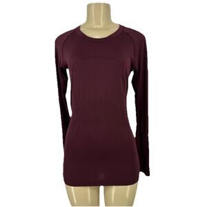 Lululemon Size 6 Women Swiftly Tech Long Sleeve Tee T-shirt Seamless 4-22